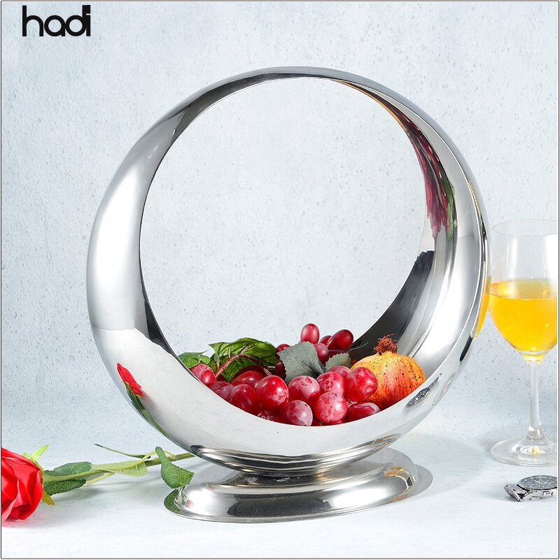 Fruit Bowl Manufacturer - Mirror Polish Hammered Luxury Plated Bowl