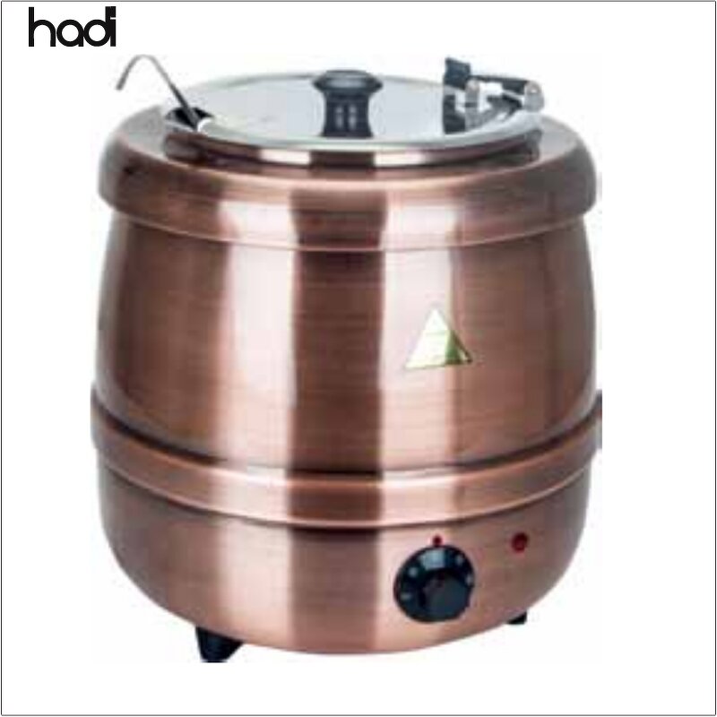 Soup Kettle Manufacturer - Commercial Grade 10-Liter Electric Black Pot