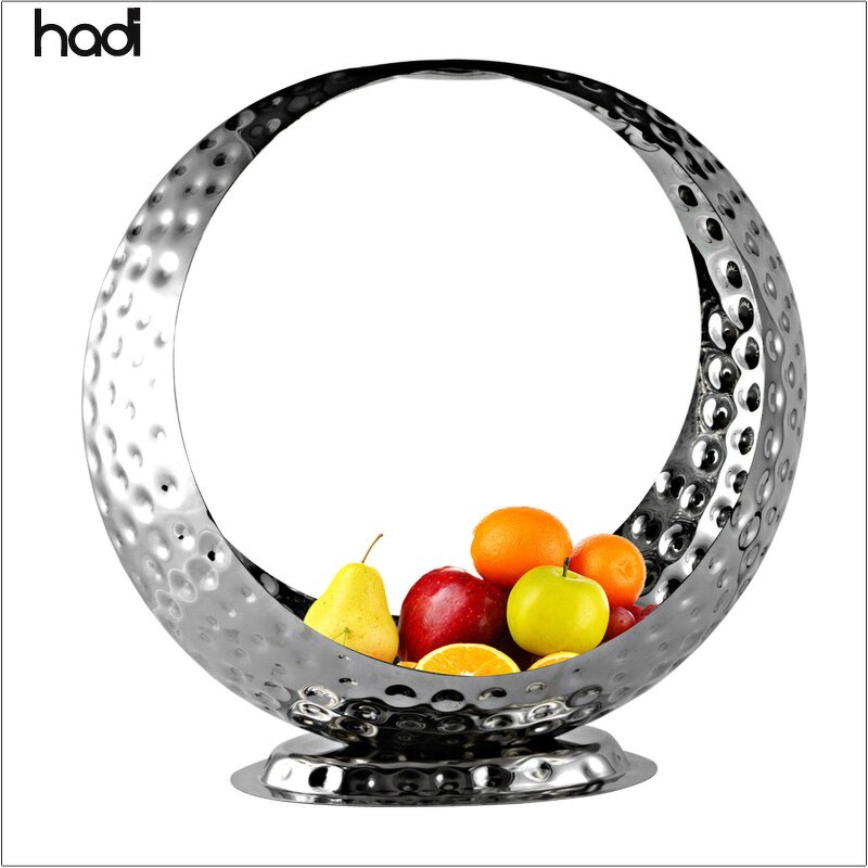 Fruit Stand Bowl Manufacturer - 304 SS Hammered Luxury Arabic Holder
