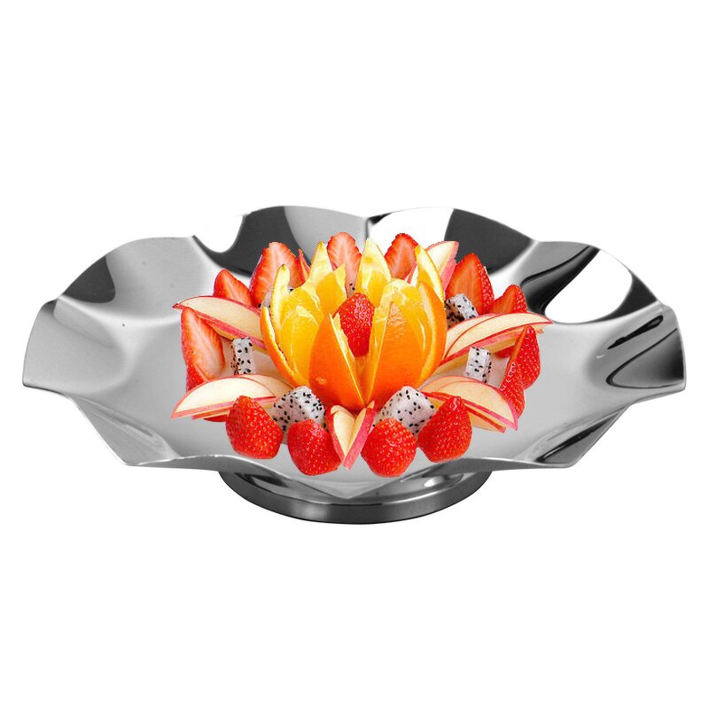 Salad Fruit Bowl Manufacturer - Wholesale German Silver Plated Hammered