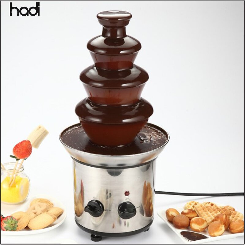 Chocolate Fountain Manufacturer - Luxury 4 Tier Stainless Steel Fountain