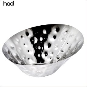 Salad Bowl Manufacturer - Antique Hammered Silver Nut Arabic Design