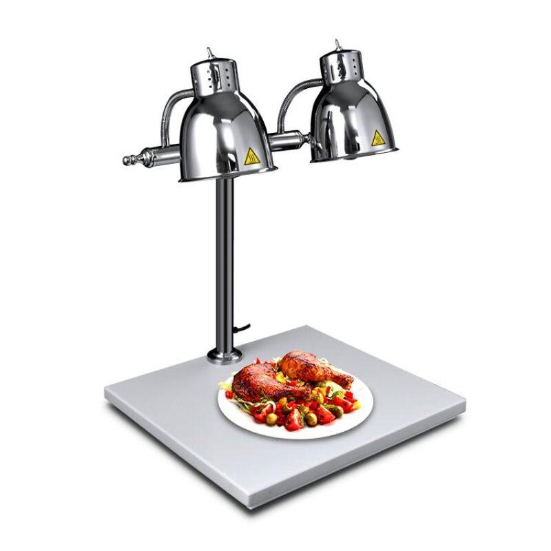 Food Warmer Lamp Manufacturer - Stainless Steel 4 Tanks Station Heat Lamp
