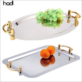 Serving Plate Manufacturer - Wholesale Arab Mirror Metal Plates Tray