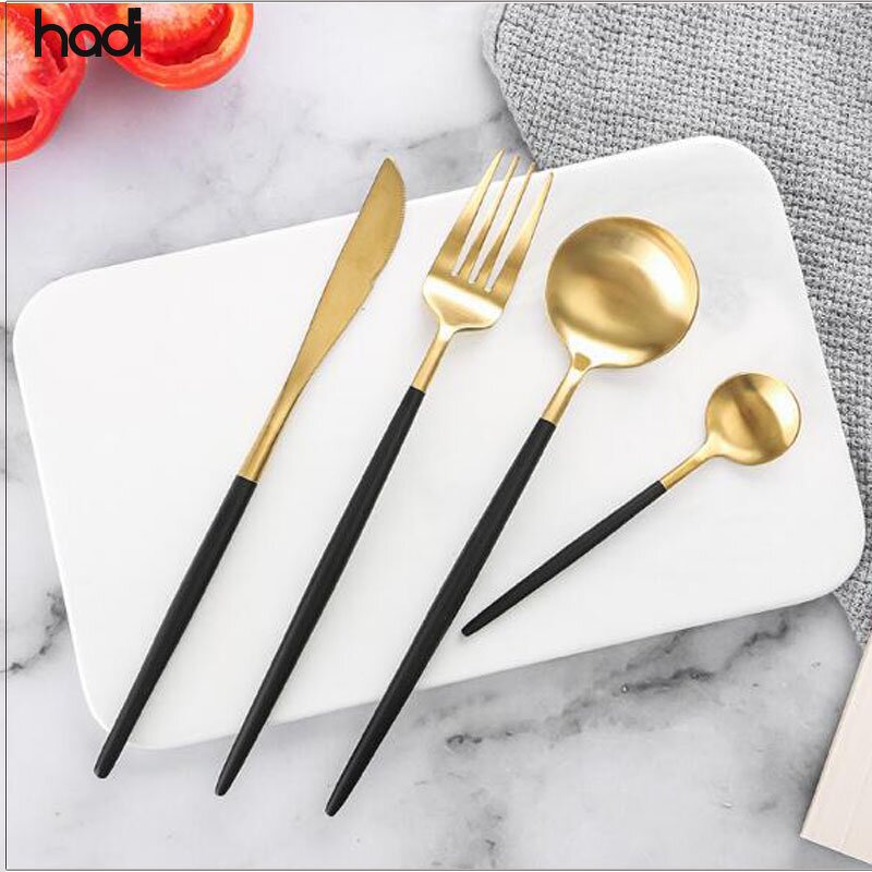 Flatware Set Manufacturer - Luxury Gold Buffet Utensils Fork Spoon Knife