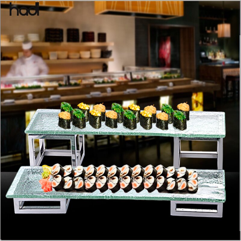 Buffet Stand Manufacturer - Glass Elevation 3 Tier High Tea Stand