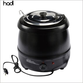 Soup Kettle Manufacturer - Commercial Grade 10-Liter Electric Black Pot