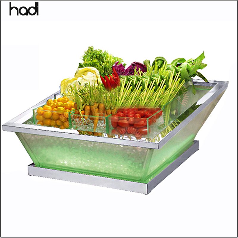 Ice Bucket Manufacturer - Commercial Sea Food Acrylic Plastic Led Cooler