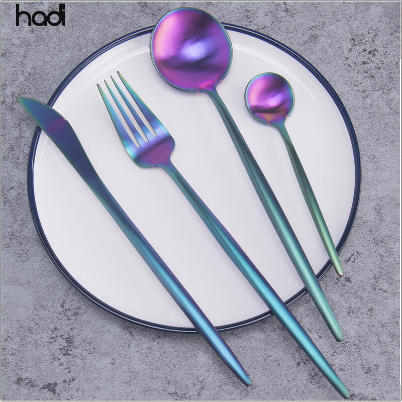 Flatware Set Manufacturer - High Quality Iridescent Stainless Steel