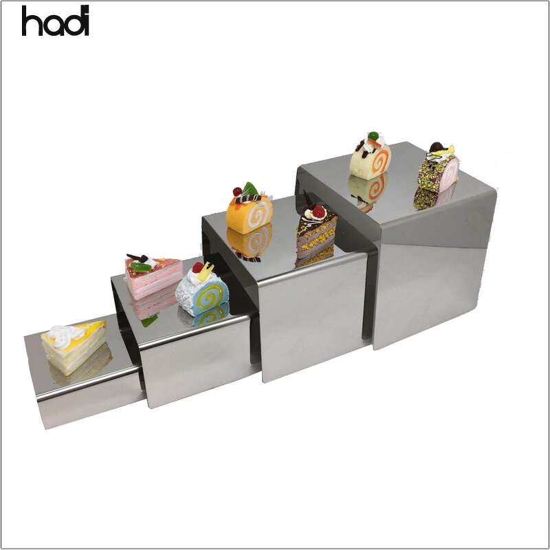 Sushi Stand Manufacturer - Dubai Modern Black Stainless Steel Elevation