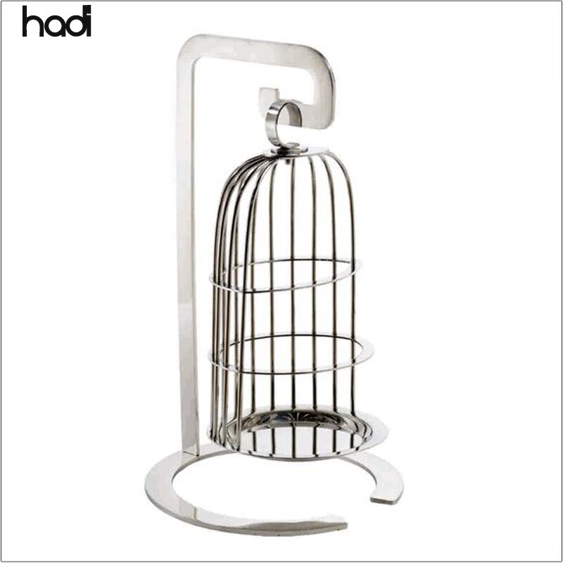 Cake Stand Manufacturer - Unique 3 Tiered Gold Cupcake Birdcage Stand