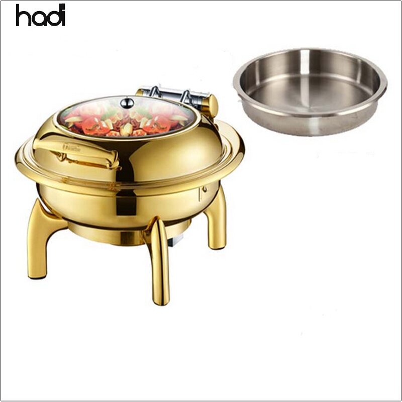 Chafing Dish Manufacturer - High Quality Polishing Stainless Gold Set