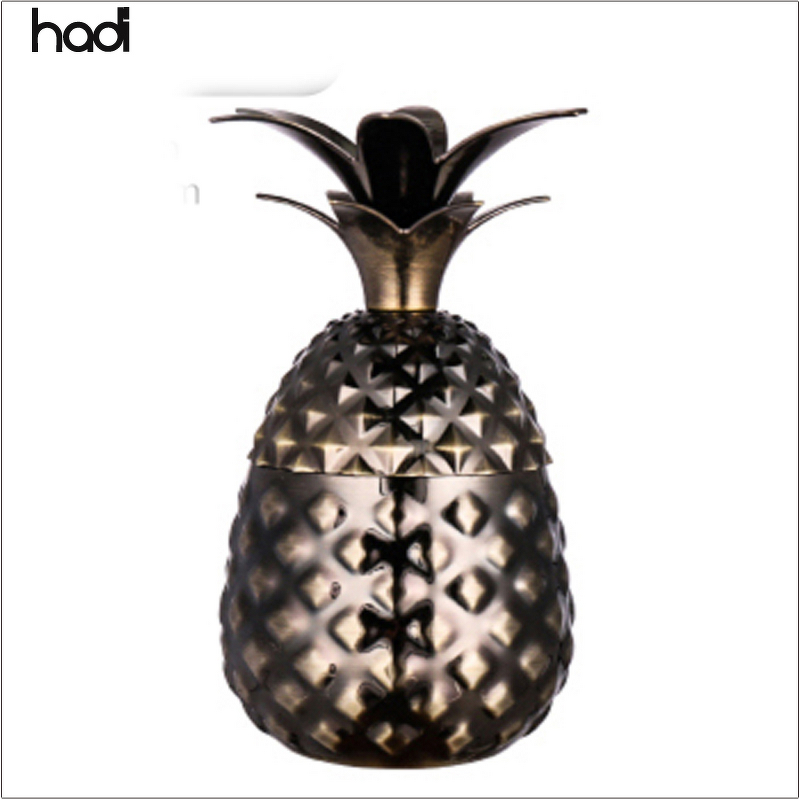 Pineapple Tumbler Manufacturer - HADI Factory Direct Bronze with Lid