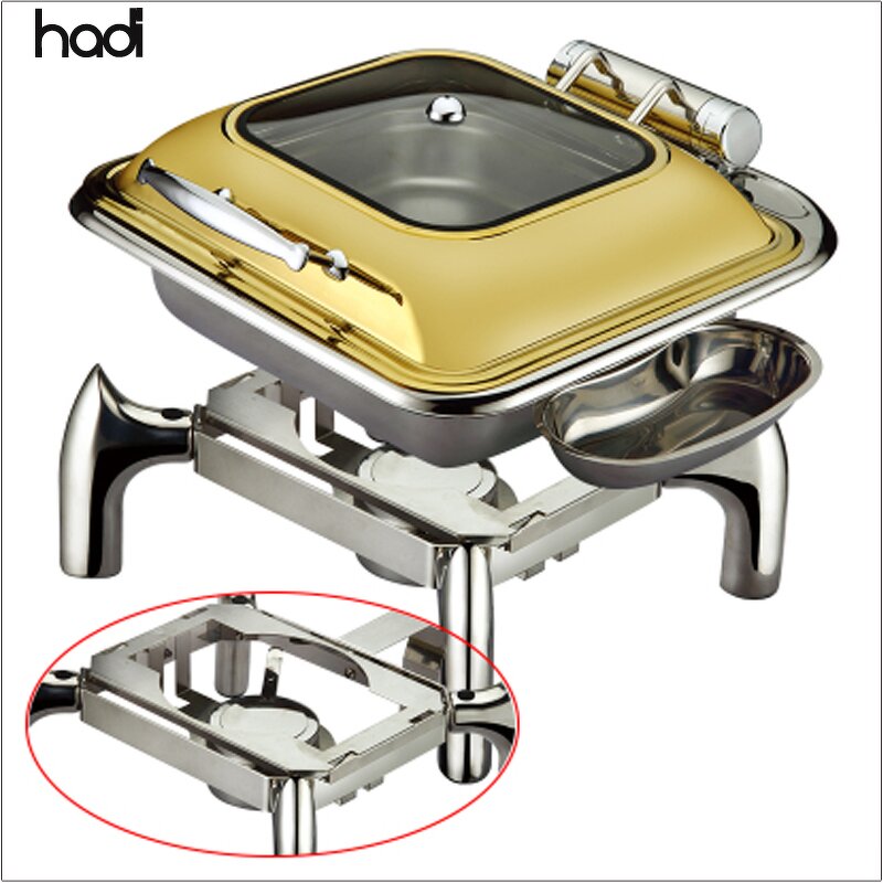 Chafing Dish Manufacturer - High Quality Polishing Stainless Gold Set