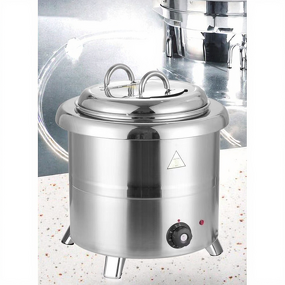 Soup Warmer Manufacturer - Hospital Stainless Steel Silver 11 Liter Pot