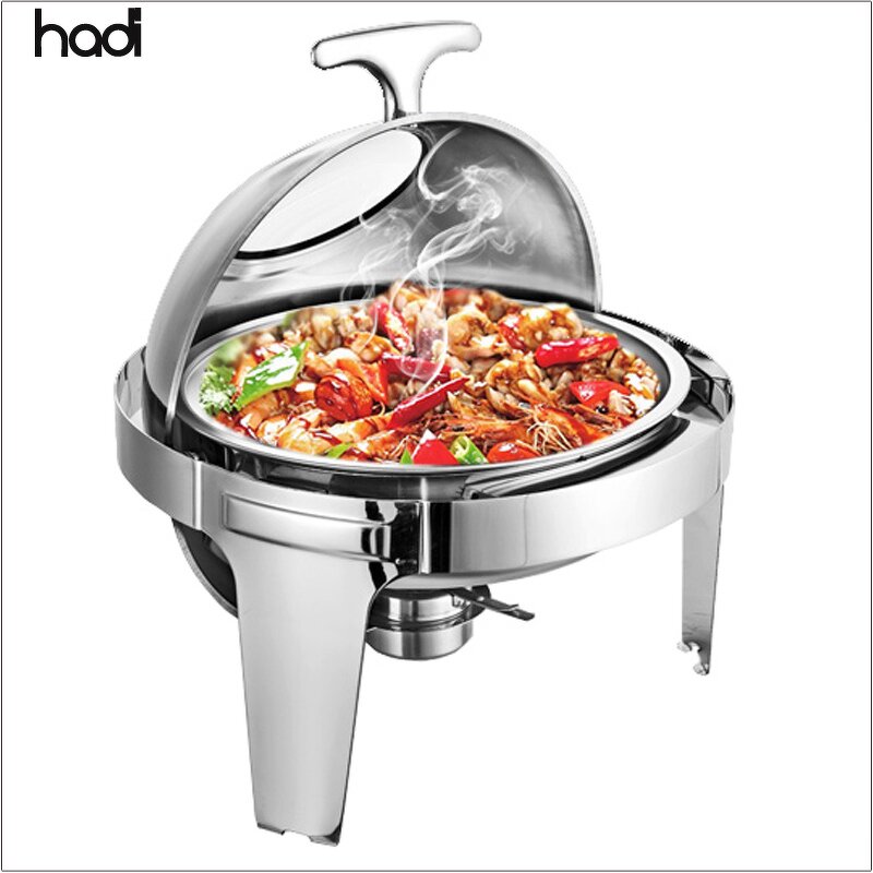 Chafing Dish Manufacturer - Wholesale Wedding Round Steel Gold Color