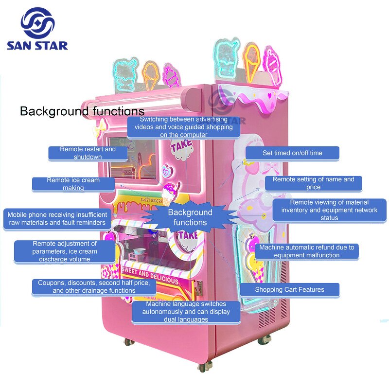 Snow Flake Ice Cream Vending Machine Manufacturer - OEM/ODM Factory