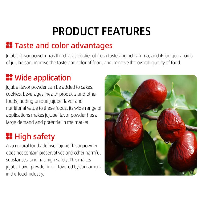 Jujube Flavor Supplier - High-Concentration Powder Essence for Drinks