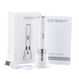 Portable Electric Eye Wrinkle Massager Anti-Aging Dark Circle Removal Vibration Heat Features Hand Held US Plug-Beauty Care Pen