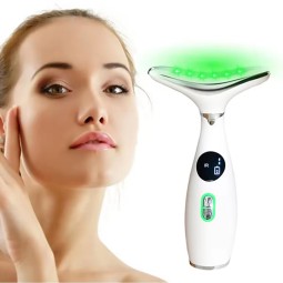 Home Skincare Anti-aging Beauty Device Portable LED Therapy Face Massager Portable EMS Face and Neck Lift Massager OEM ODM 051