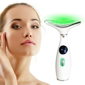 Home Skincare Anti-aging Beauty Device Portable LED Therapy Face Massager Portable EMS Face and Neck Lift Massager OEM ODM 051