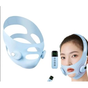 Beauty Micro Current V-Line Mask Double Chin Reduction Container Face Lift Bandage Massager Wearable Face Slimming Band