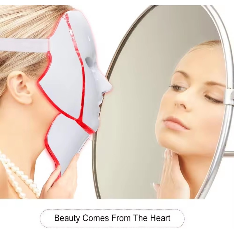 7 Colors Light SPA Therapy Skin Care LED  Beauty Facial Mask With Controller Anti Aging Wrinkle Removal