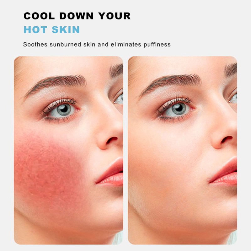 Facial Ice Roller Pores Reduce Fine Lines Reusable Rose Head Eco-friendly Ice Roller Silicone Face Massage Tool Body Eyes