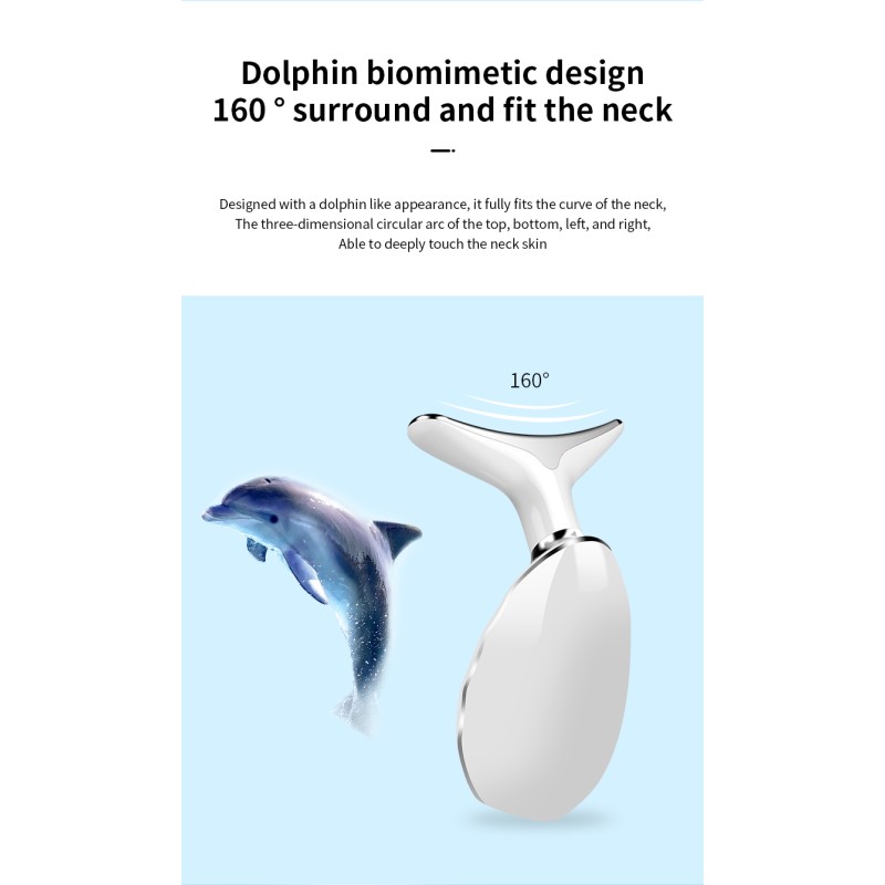 Neck Beauty Personal Care Beauty Machine Beauty Red Light Therapy Facial Massager EMS Microcurrent LED Photon