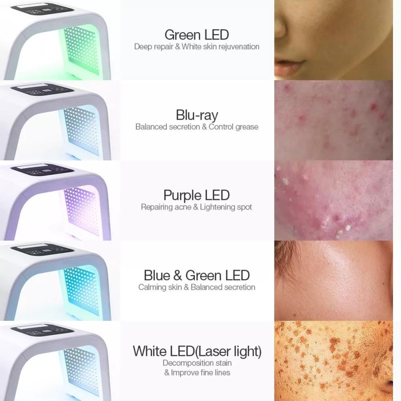 Low Price 7 Colors Led Facial Beauty Salon Skin Care Beauty Led Pdt Light Therapy Machine