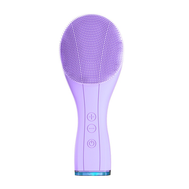 Electric Skin Massager Vibration Face Cleanser Sonic Silicone Facial Cleansing Brush