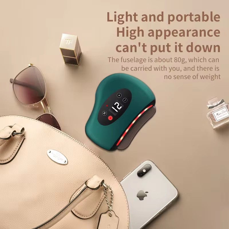 Smart Vibrating Scraping Neck Facial Gua Sha   Portable Heating Scraping Infrared Massage Tools Meridian Dredging  Whole Body