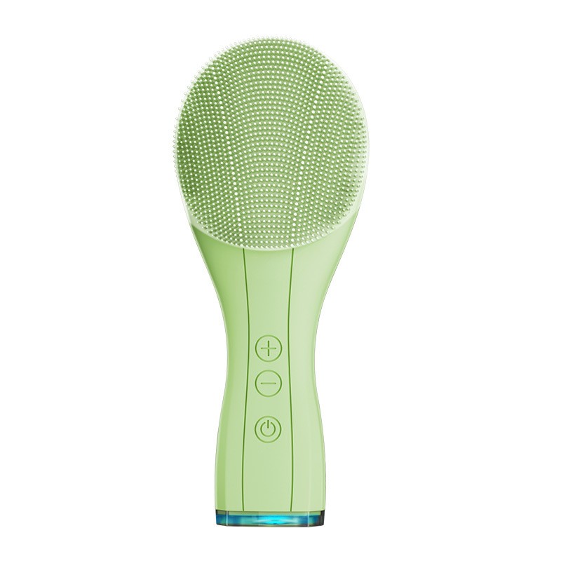 Electric Skin Massager Vibration Face Cleanser Sonic Silicone Facial Cleansing Brush