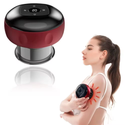 2024 Popular Vacuum Cupping Massager Scraping Electric Temperature Adjustable Heating Suction Scraping Device