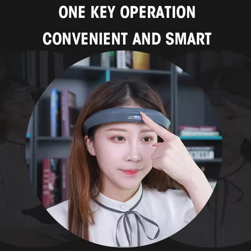 Portable Automatic Electric Head Massage Headache Therapy Sleep Helper Sleeping Head Massager