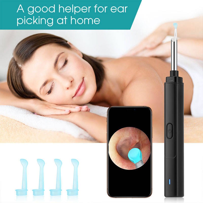 Wholesale Visible Ear Spoon Cleaner Wireless High-definition Electric With Camera Visible Earwax Removal Tool
