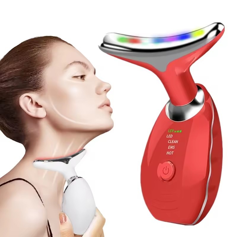 3 Massage Mode Sculpting Device Anti-Aging Lifting Firming Wrinkle Removal Facial Massager Tool Neck Sculpting Device Led Light