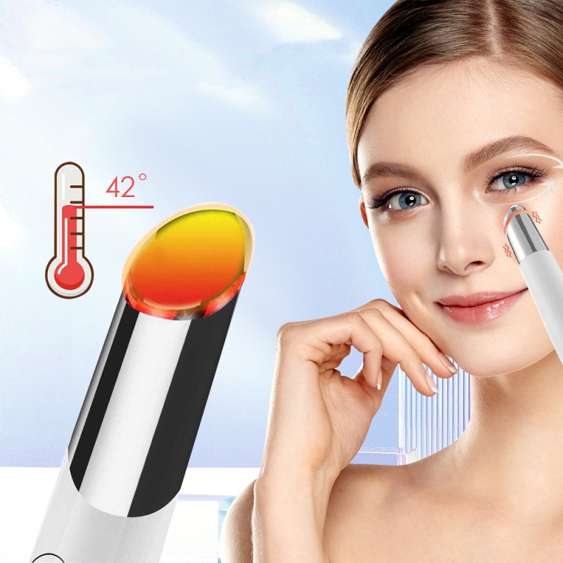 2024 New Eye Massager Home Use Beauty Equipment Anti-aging Skin Care Wand Facial Red Blue Light Therapy Face Lift Device