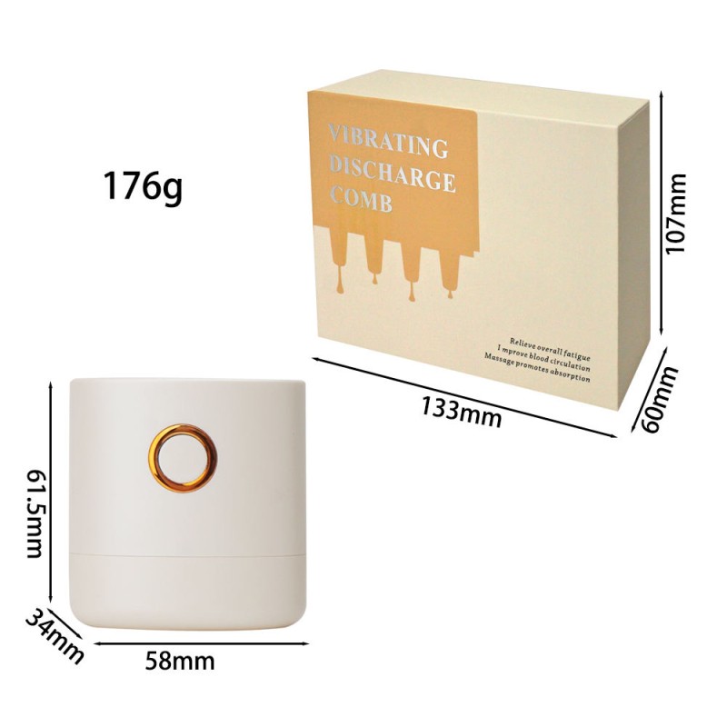 2 in 1 Electric Scalp Massager for Hair Growth and Oil Applicator Red Blue Light Scalp Applicator Brush for Medicine Treatment