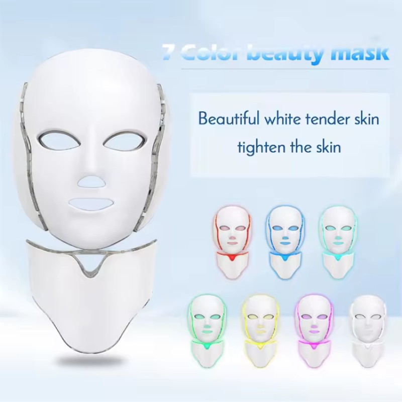 Led Light Therapy Beauty Mask RL50 Face Mask 7 Colors Treatment Therapy Beauty Skin Spa Home Use Beauty Mask