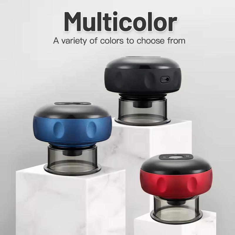 2024 Popular Vacuum Cupping Massager Scraping Electric Temperature Adjustable Heating Suction Scraping Device