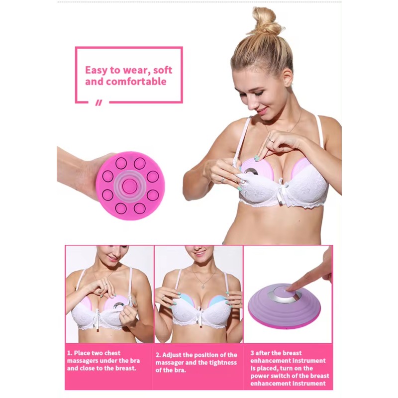 Best Seller Wireless Infrared Hot Sexi Boobs Breast Massage Electric Vibrator Breast Enlargement Massager Device