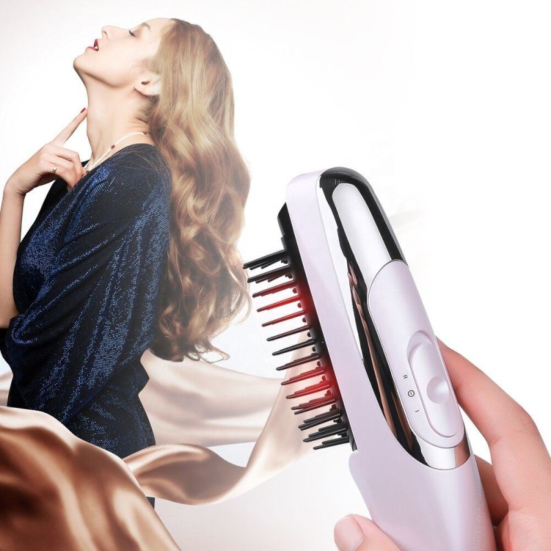 Red Light Therapy Scalp Massager Hair Regrowth Brush Hair Growth Anti Loss Head Care Electric Massage Comb Vibration Massage