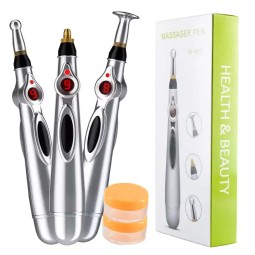 Professional Electronic Acupuncture Pen Meridians Magnet Therapy Heal Massage Pen for Pain Relieving Body Care at Home Use