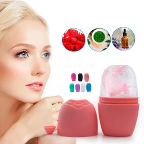 Beauty Massage Remove Dark Circle Pore Shrink Tool Face Silicone Massage Ice Mold Facial Ice Contour Roller
