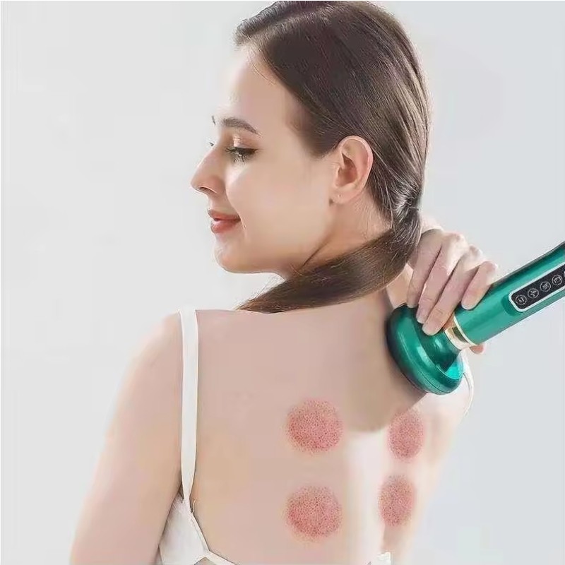 Gua Sha Massage Tool - Electric Scraping Instrument for Meridian Dredging, Lymphatic Drainage, and Cupping Therapy at Home
