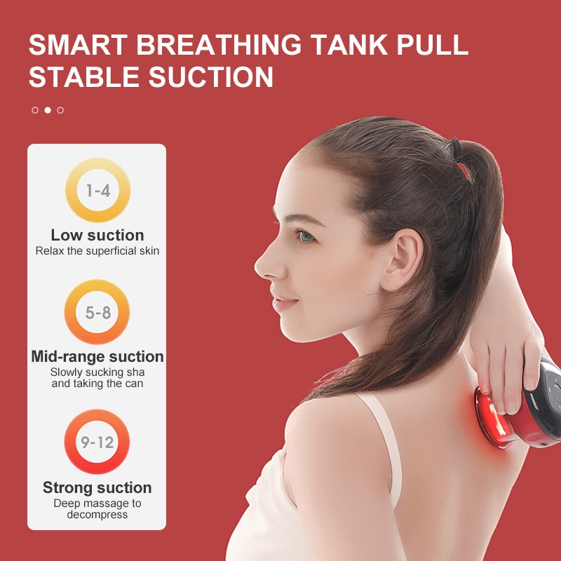 Factory 12 Gears Vacuum Cupping Therapy Machine Electric Cupping Therapy Massager Custom Packaging Abs Vacuum Massage Cupping