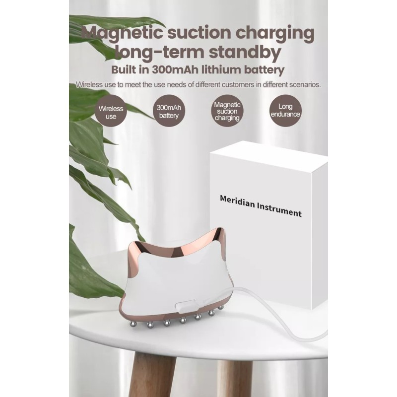 Professional Home Use Micro-current Guasha 3 Led Light Therapy Face Lifting Massager Beauty Device Body Scraping Tool Apparatus