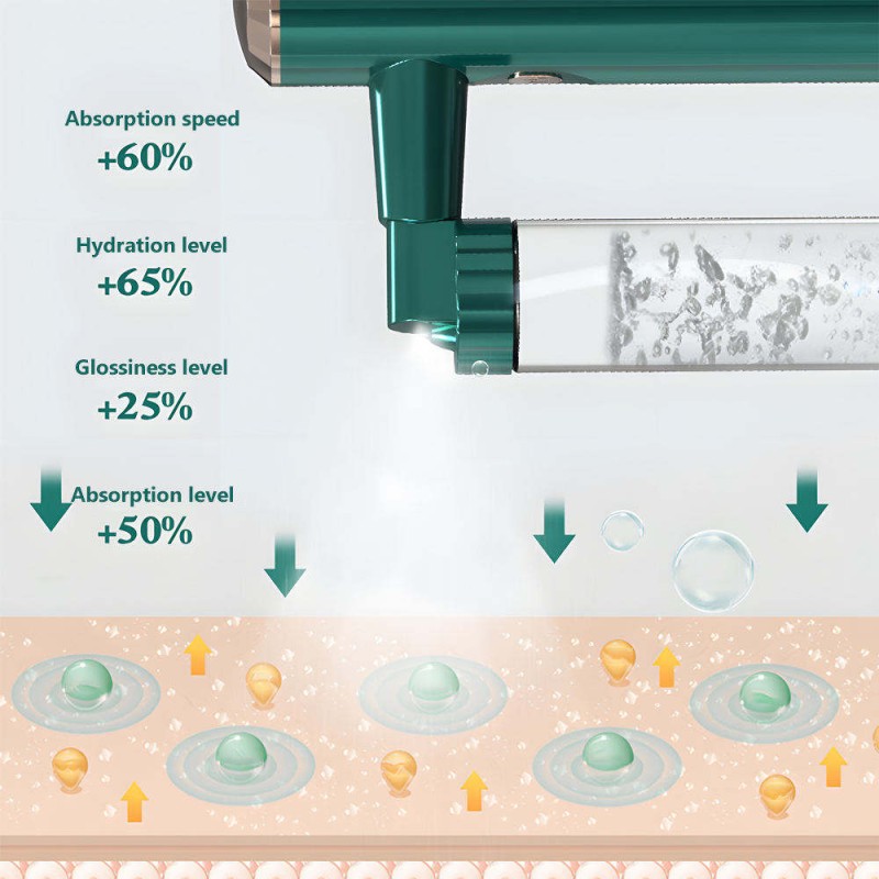 Portable Mini Airbrush Moisturizing Steamer Beauty Spray Device Nano Spray Oxygen Injector Facial Nano Mist Sprayer