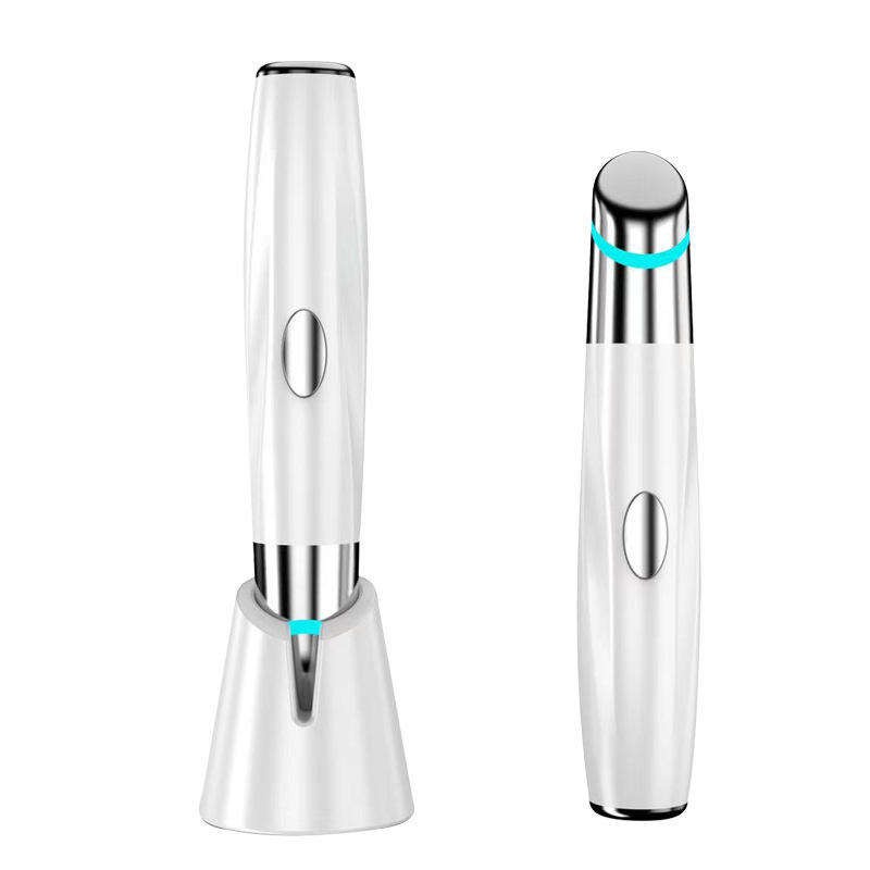 Vibrating Thermal Massager LED Photon Light Therapy Eye Mini Pen Facial Vibration Anti Aging Wrinkle Electric Eye Massager